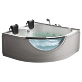 Two Person Corner Rounded Whirlpool Bathtub