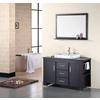 Washington 48 Inches Vanity in Espresso with Wood Vanity Top in Espresso and Mirror (Faucet not included)