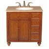 36 Inches Mary Single Sink Vanity with Travertine Marble Top (Faucet not included)