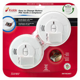 Front Load Smoke Alarm with Hush Battery Operated - Twin