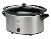 6 Qt Stainless Steel Oval Slow Cooker