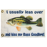 NAUTI "Bass Goodbye" Funny Flag