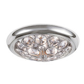 Chrome with Crystal 14 inch Ceiling Fixture