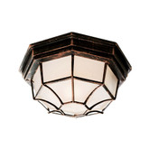Coppered Black Web 11 inch Ceiling Light