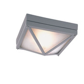 Gray Square 9 inch Outdoor Ceiling Light