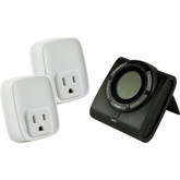 Digital Timer, Wireless Battery Operated W/Two Outlets