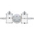 Monroe 2 Light Polished Chrome Incandescent Vanity with an Opal Etched Shade
