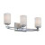 Monroe 3 Light Polished Chrome Incandescent Vanity with an Opal Etched Shade