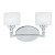 Monroe 2 Light Polished Chrome Halogen Vanity with an Opal Etched Shade
