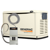 8,000-Watt Automatic Standby Generator with 50-Amp Pre-Wired 10 Circuit Transfer Switch