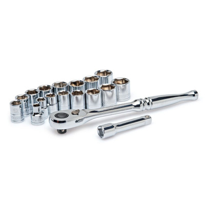 Socket Wrench 18 Pieces 3/8 Inch Drive