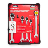 Reversible Ratcheting Wrench Set 5 Pieces SAE
