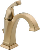 Dryden Single-Hole 1-Handle High-Arc Bathroom Faucet in Champagne Bronze