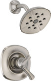 Addison Single-Handle 1-Spray Shower Trim in Stainless featuring H2Okinetic