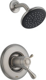 Leland Single-Handle Thermostatic Shower and Trim Kit Only in Stainless