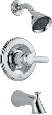 Lahara Tub and Shower Faucet Trim Kit Only in Chrome (Valve not included)