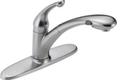 Signature Single-Handle Pull-Out Sprayer Kitchen Faucet in Arctic Stainless