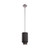 Layered Drop Pendant in Black