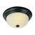 Bronze and Marbled 11 inch Flush Mount