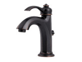 Portola Single Control 4 Inch Centerset Bathroom Faucet in Tuscan Bronze