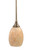 Concord 1 Light Ceiling Brushed Nickel Incandescent Pendant with a Seashell Glass