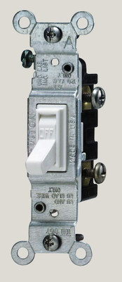 Single-Pole Toggle Switch,  White