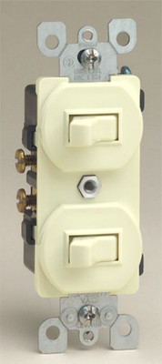 Combination Switch/Switch, Ivory