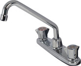 Two Handle, 3-Hole Deck Mount Kitchen Faucet (No Spray)