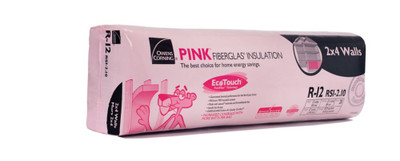 R-12 EcoTouch PINK FIBERGLAS Insulation SpaceSaver - 15 Inch x 47 Inch x 3.5 Inch; 97.9 sq. Feet.