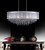 Oval 26 Inch Pendent Chandelier with White Shade