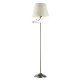 1- Light Lamp Satin Nickel Floor Lamp
