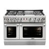 48 Inch Self Clean Gas Convection Range and 6 Sealed Burners -17K BTU with12 Inch BBQ Grill - NG