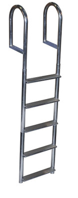 Wide Step Aluminum Dock Ladder, 5 Step