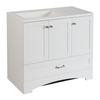 Lancaster 36 Inch Combo in White - LC36P2C-WH