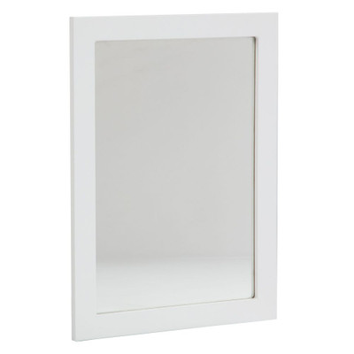 Lancaster 20 Inch Wall Mirror in White  - LAWM20COMC-WH
