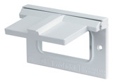 GFCI Receptacle Cover Horizontal, Silver