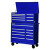 42 Inch. 16 Drawer Chest and Cabinet, Blue