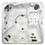 Varadero Silver Marble 6 Person Lounger Spa with 45 Stainless Steel jets, 4 HP Pump, LED Light and IPOD Stereo System