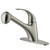 Stainless Steel Pull-Out Spray Kitchen Faucet with Deck Plate