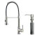 Stainless Steel Pull-Out Spray Kitchen Faucet with Soap Dispenser