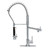 Chrome Pull-Down Spray Kitchen Faucet with Deck Plate