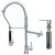 Chrome Pull-Down Spray Kitchen Faucet with Soap Dispenser