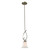 1 Light Mini Pendant In Brushed Nickel With Led Option