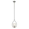 1 Light Mini Pendant In Brushed Nickel With Led Option