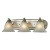 3 Light Bath Bar In Brushed Nickel With Led Option