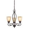 3 Light Chandelier In Oil Rubbed Bronze With Led Option