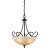 3 Light Pendant In Oiled Rubbed`Bronze Wiuh Led Option