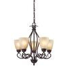 5 Light Chandelier In Oil Rubbed Bronze With Led Option