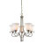 5 Light Chandelier In Brushed Nickel With Led Option