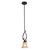 1 Light Mini Pendant In Oil Rubbed Bronze With Led Option